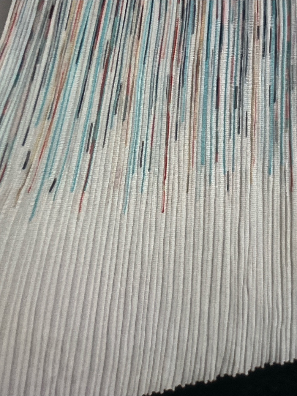 Missoni Multicolor Striped V-Neck Pleated Midi Dress - Picture 6 of 8